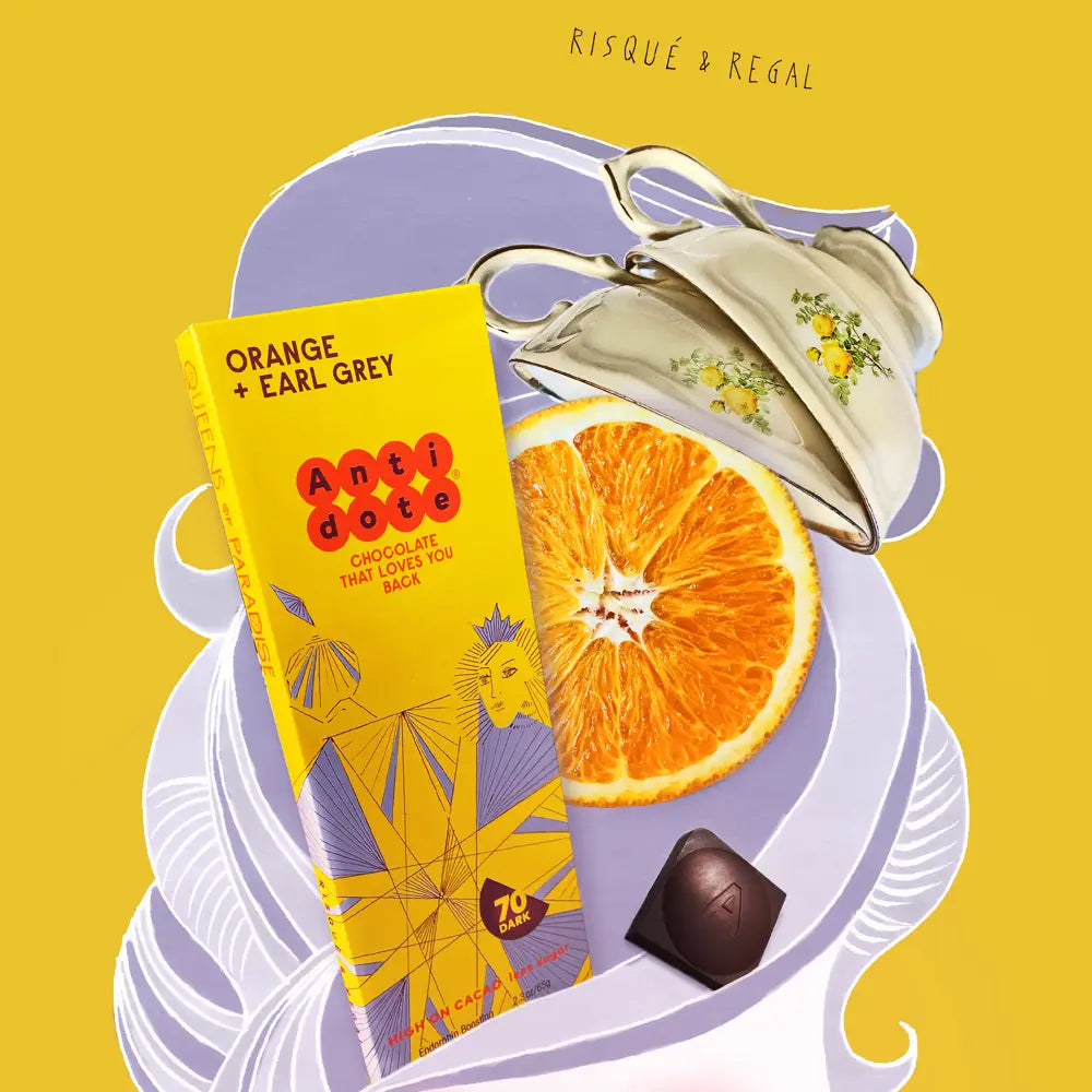Antidote Chocolate: Dark Chocolate, Orange + Earl Grey 70%