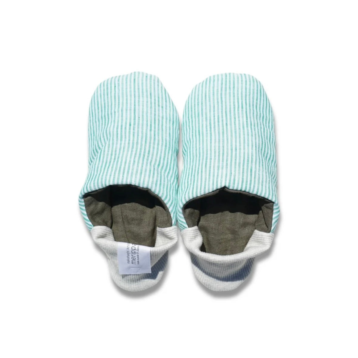 MERIPPA - LINEN STRIPE × LINEN CANVAS - MINT / SAGE