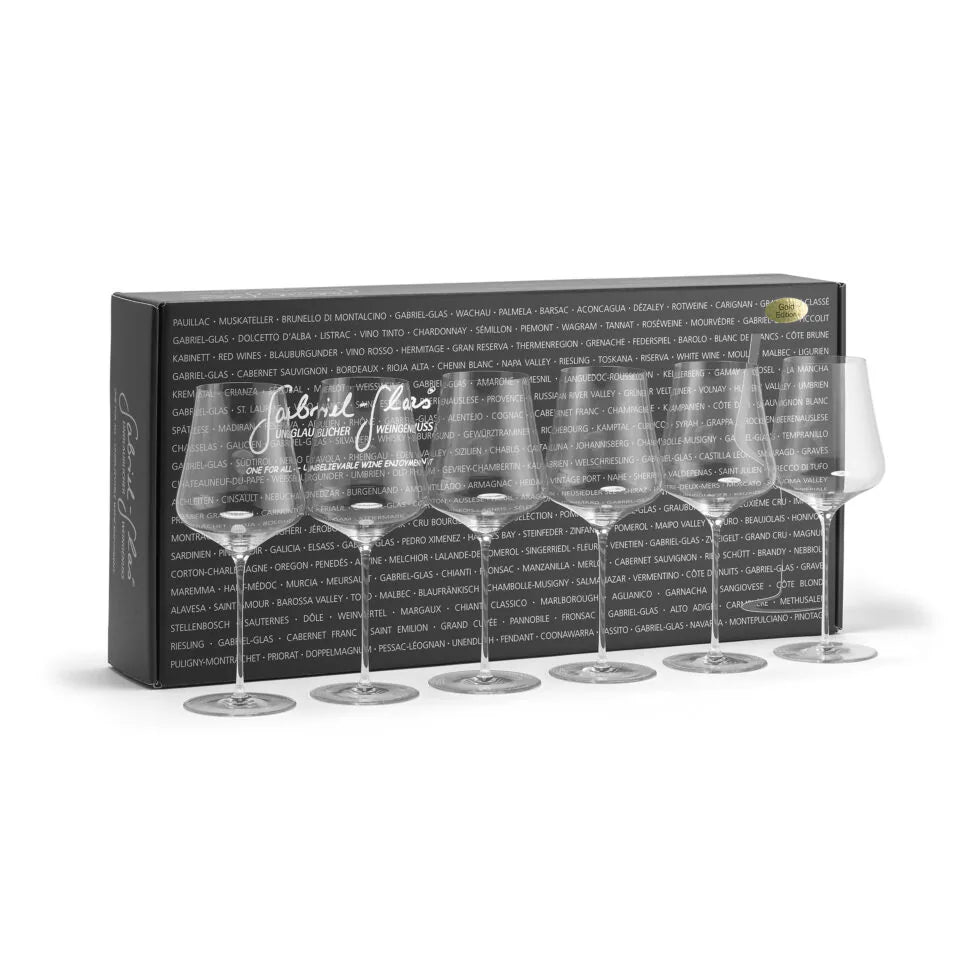 The Gold Edition glass 6 pcs designer box -  Gabriel Glass StandArt