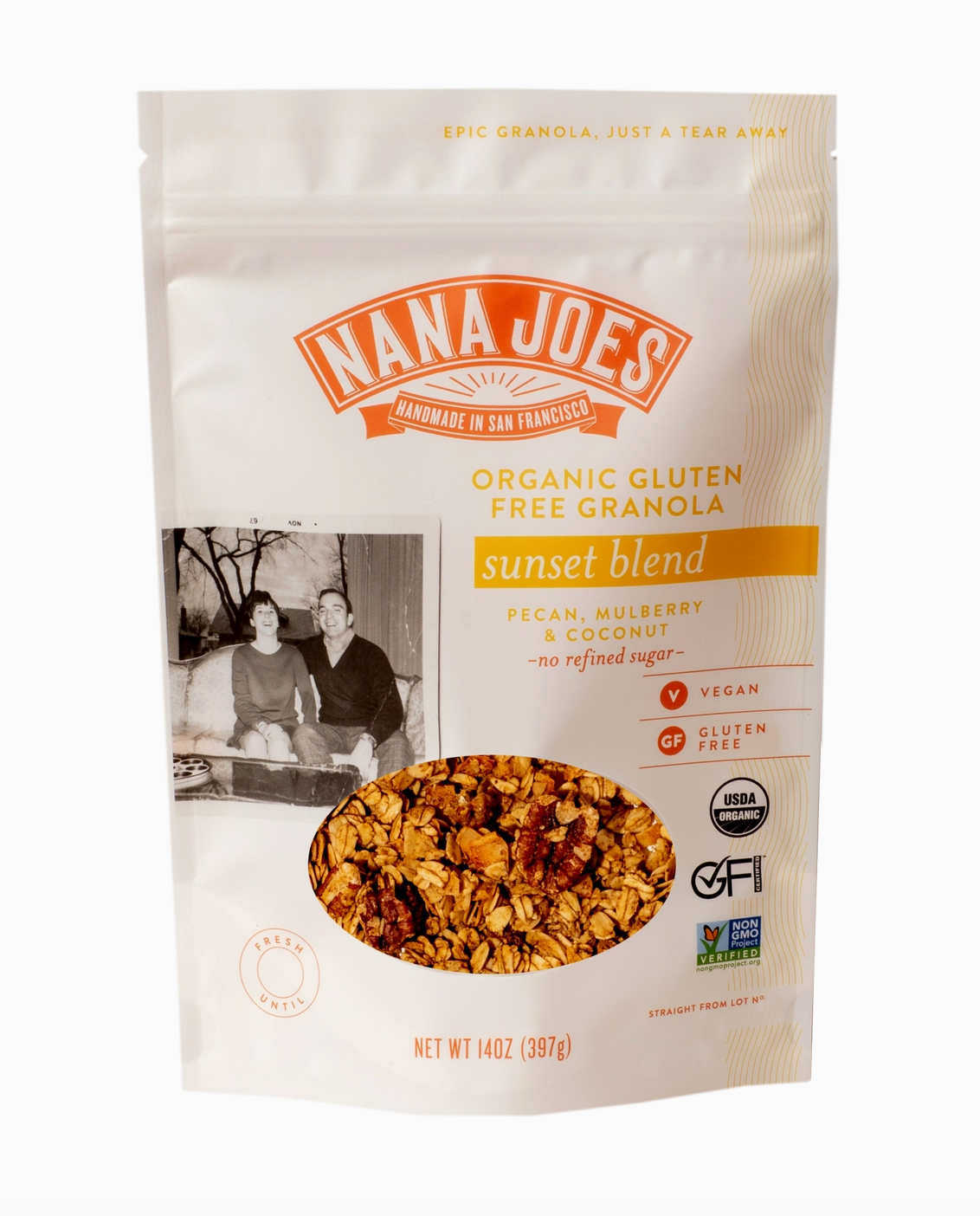 Nana Joes Granola - Sunset Blend: Pecan, Mulberry & Coconut