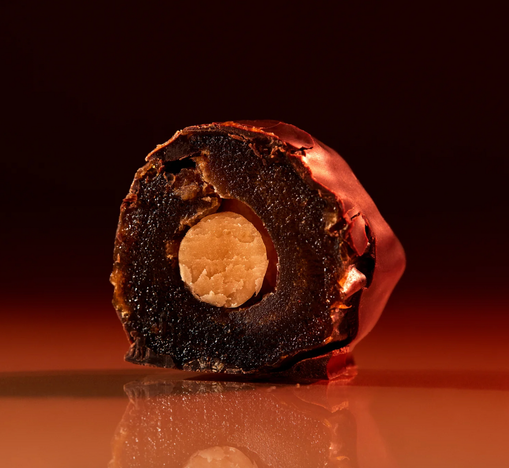 Kai Cao - Pack of 6 Medjool Dates filled with Nuts covered with 100% Chocolate