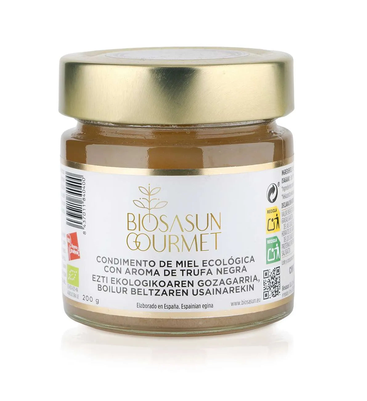 Biosasun: Organic honey with black truffle -- 200g