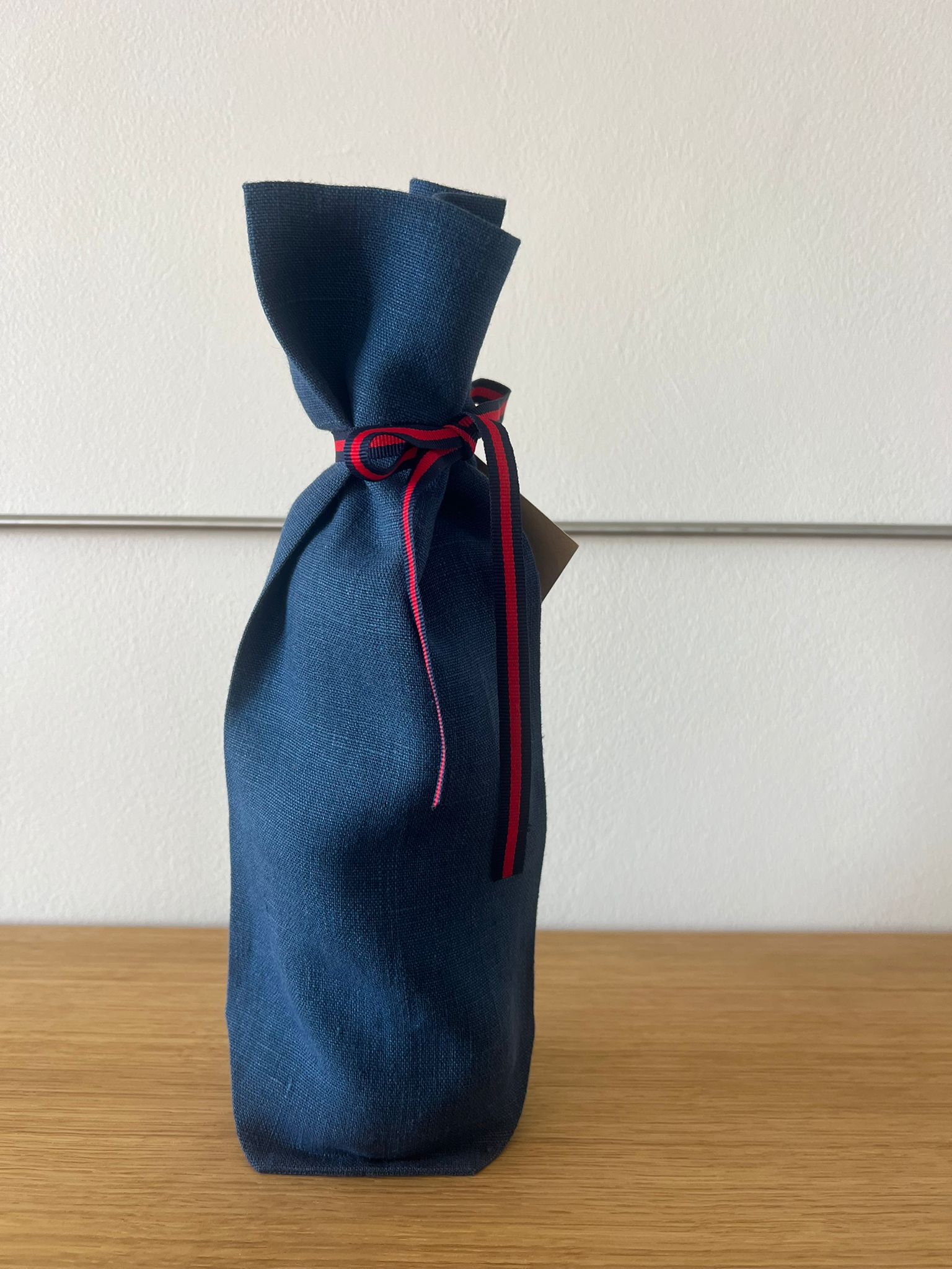 Fluent in Home - Linen Bottle Bag in Navy