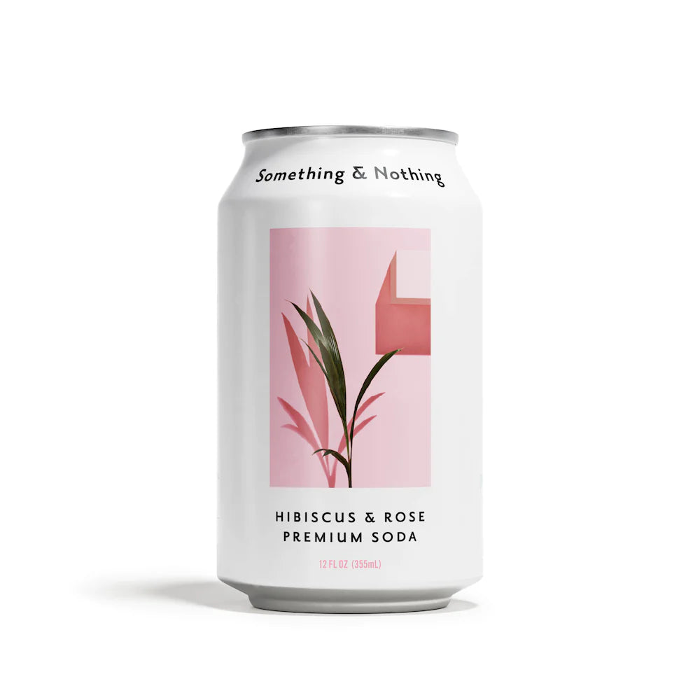 Something & Nothing — Hibiscus & Rose Premium Soda