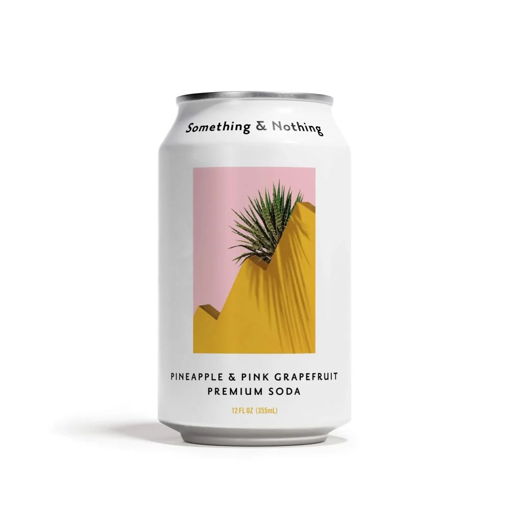 Something & Nothing — Pineapple & Pink Grapefruit Premium Soda